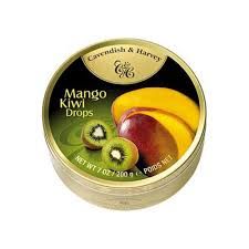 Kẹo Trái Cây Hộp Tròn Mango KIWI 200g, Đức