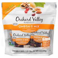 Orchard Valley hạt sấy tổng hợp Omega 8x28g