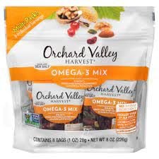 Orchard Valley hạt sấy tổng hợp Omega 8x28g