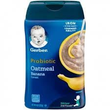 Gerber Bột ngũ cốc yến mạch và chuối  227g (6T)