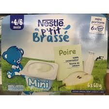 Sữa Chua Nestle vị Lê (6x60gr) 4/6 tháng