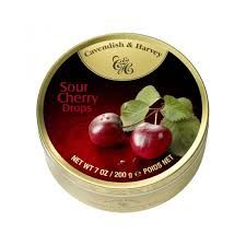 Cavendish & Harvey Kẹo Trái Cây Hộp Tròn Cherry 200g, Đức