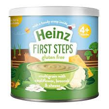 Bột Ăn Dặm Heinz vị Sữa Chua Trái Cây Bông Cải Phô Mai 240gr 4Tháng, Anh