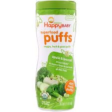 Bánh Ăn Dặm HappyBaby Organic Vị Táo 60g, Mỹ