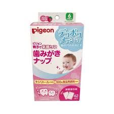 Khăn Lau Răng Pigeon 42 Miếng vị Dâu, Nhật