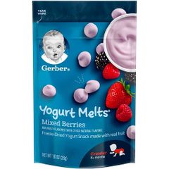 Sữa Chua Khô Gerber Vị Mixed Berries 28g, Mỹ