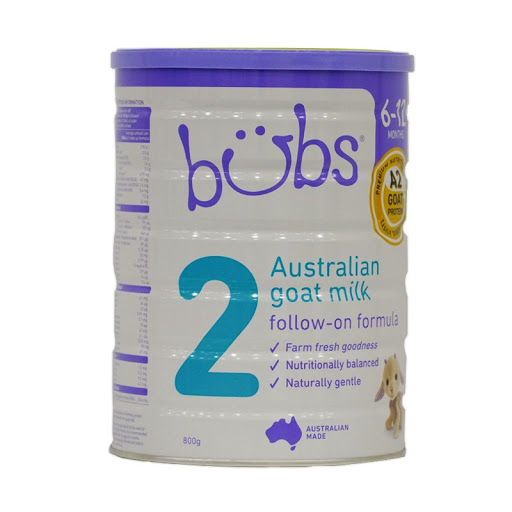 Sữa dê Bubs hữu cơ 2 6-12 800g Úc