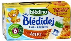 Sữa Nước Bledina vị Mật Ong 250ml (6T), Pháp
