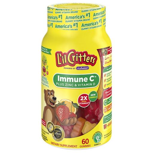 Kẹo Dẻo Gummy L'il Critters Immune C 60V, Mỹ