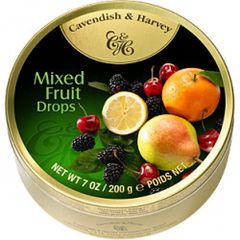 Kẹo Trái Cây Hộp Tròn Mixed Fruit 200g, Đức