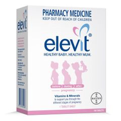 Viên Uống Vitamin Elevit cho Bà Bầu 100 viên, Úc