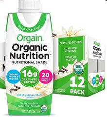Sữa Lắc Hữu Cơ Orgain Nutrition Shake Vị Vani (330ml), Mỹ