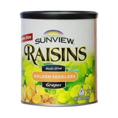 Nho Xanh Khô Raisin Sunview 425gr, Mỹ