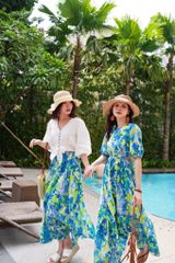 Chân váy tầng chất cotton hàn Cói Design