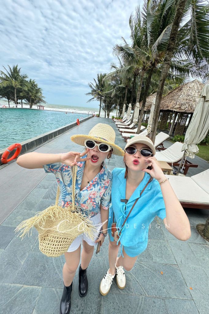 Áo danton thắt nơ linen tưng premium Cói Design