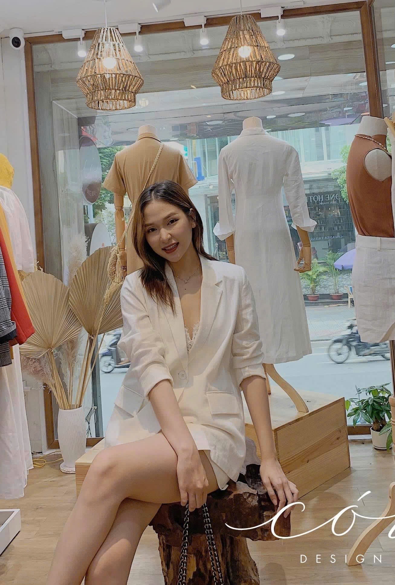 Áo blazer tay dài linen Cói Design