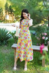 Đầm yếm khoét eo Linen tưng premium Cói Design