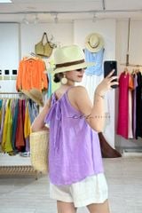 Áo yếm Thêu tay hoa linen tưng premium Cói Design