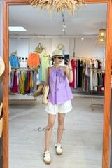 Áo yếm Thêu tay hoa linen tưng premium Cói Design