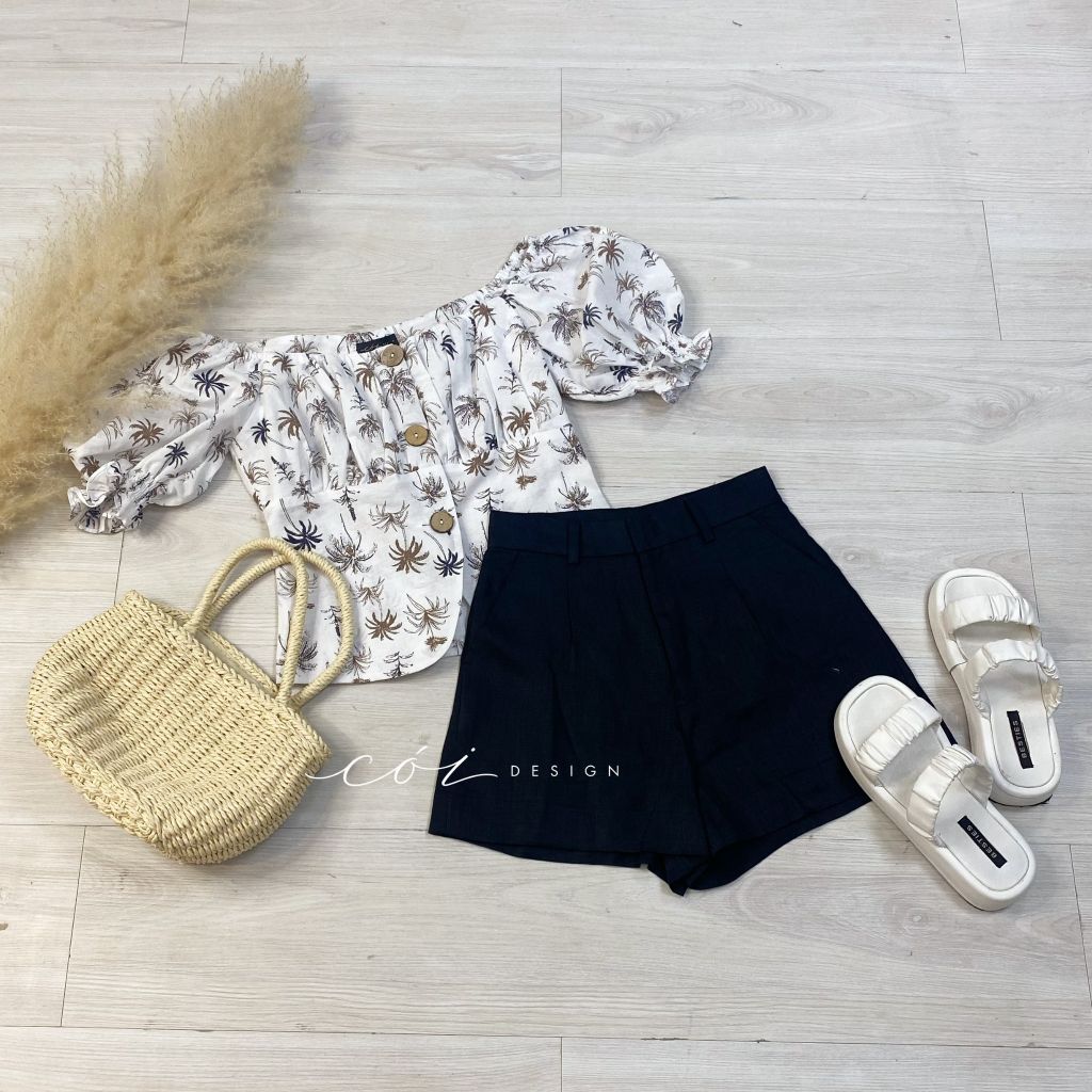 Quần short blazer linen prenium  Cói Design