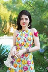 Đầm yếm khoét eo Linen tưng premium Cói Design