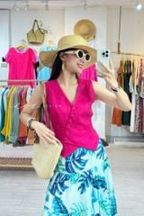 Chân váy tầng Linen tưng premium Cói Design