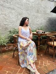 Chân váy tầng Linen tưng premium Cói Design