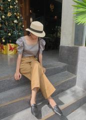 Quần kaki lật lai Cói Design