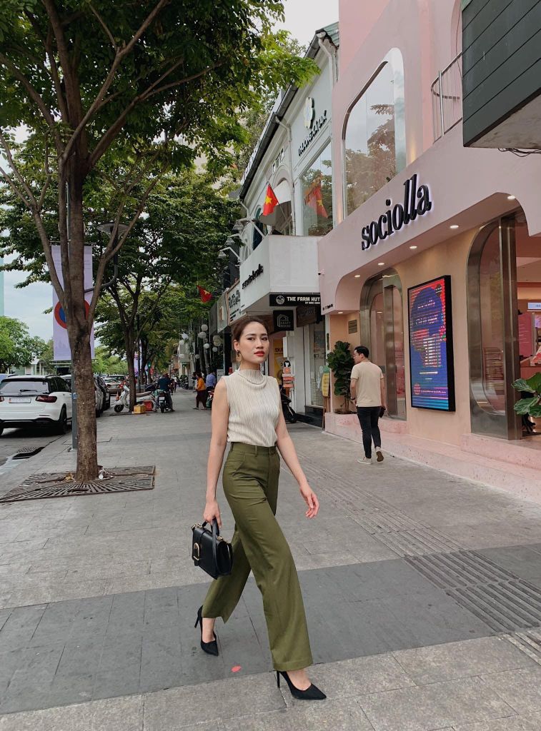 Quần ống suông gold Cói Design