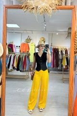 Quần suông linen tưng premium Cói Design