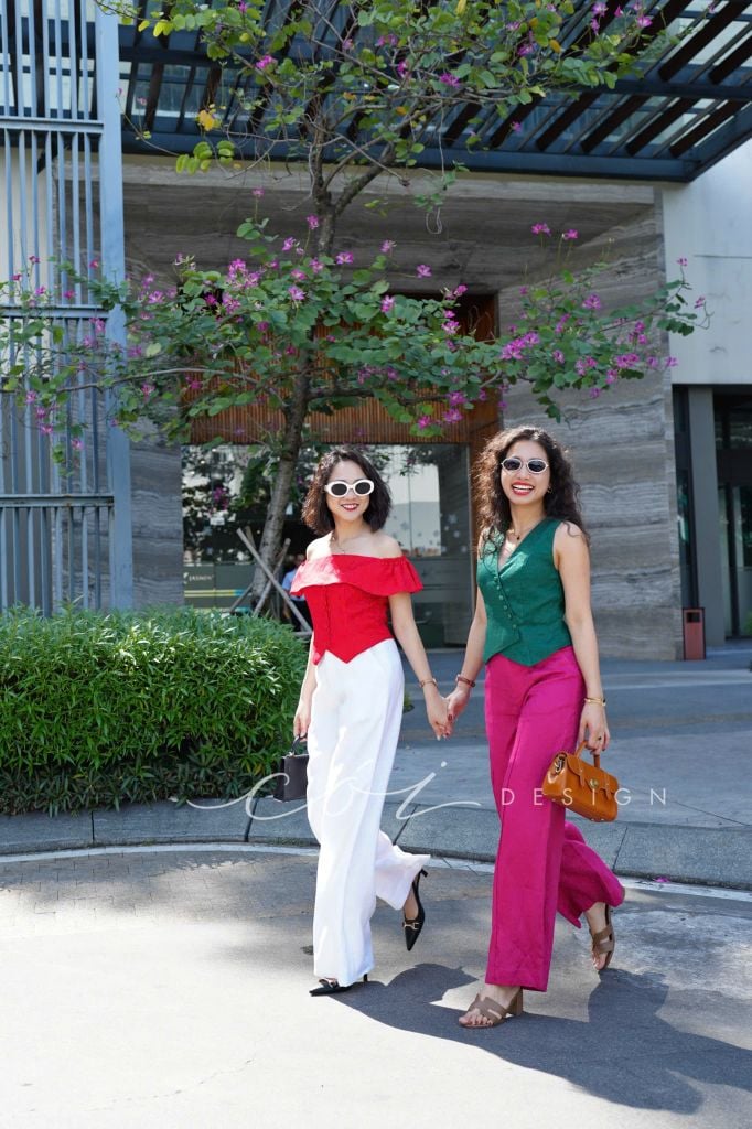 Quần suông ly giữa Linen tưng premium Cói Design