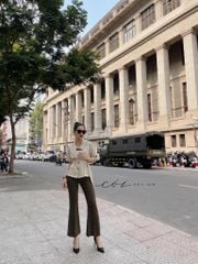 Quần ống loe Gold Cói Design