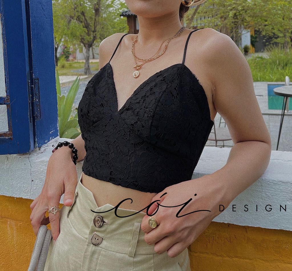 Áo Bra chất liệu ren lưới Cói Design