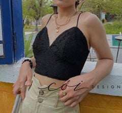 Áo Bra chất liệu ren lưới Cói Design