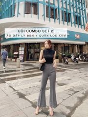 Quần ống loe Gold Cói Design