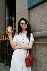 Set chân váy croptop Cotton Thêu Hoa Cói Design
