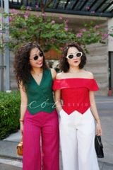 Quần suông ly giữa Linen tưng premium Cói Design