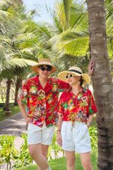 Áo sơ mi croptop rút dây linen tưng Cói Design