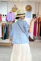 Áo sơ mi hàng nút đôi linen tưng premium Cói Design