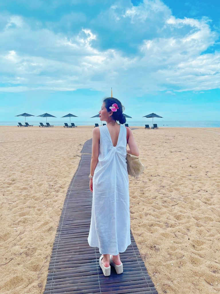 Đầm suông xoắn lưng Linen tưng premium Cói Design