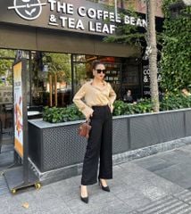 Quần ống suông gold Cói Design
