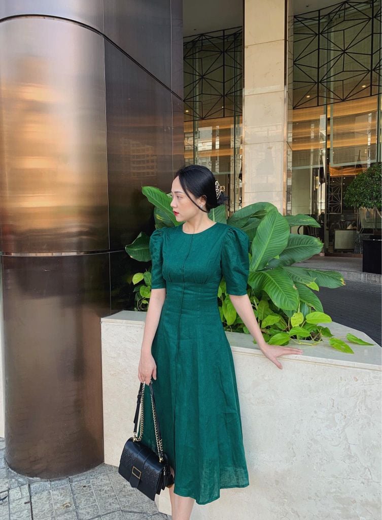 Đầm linen 8 mảnh Cói Design