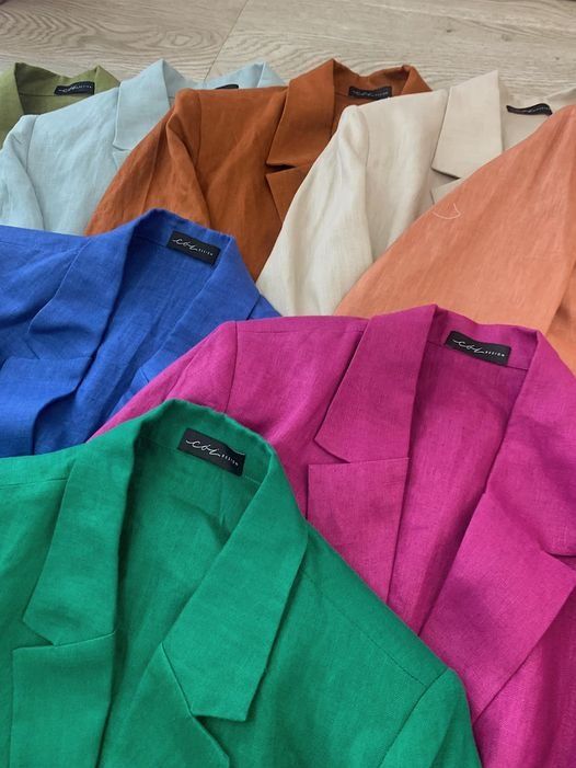 Áo blazer tay dài linen Cói Design