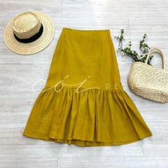 Chân váy bèo Linen tưng premiumCói Design
