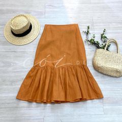 Chân váy bèo Linen tưng premiumCói Design