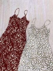 Đầm linen 2 dây họa tiết Cói Design