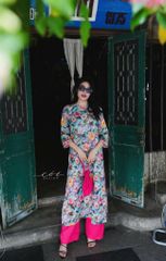 Áo dài sắc xuân Linen tưng premium Cói Design