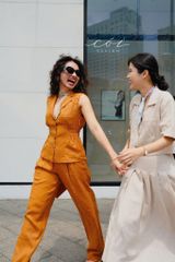 Áo gile thun eo Linen tưng premium Cói Design