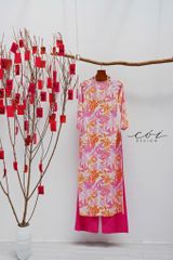 Áo dài sắc xuân Linen tưng premium Cói Design