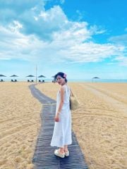 Đầm suông xoắn lưng Linen tưng premium Cói Design